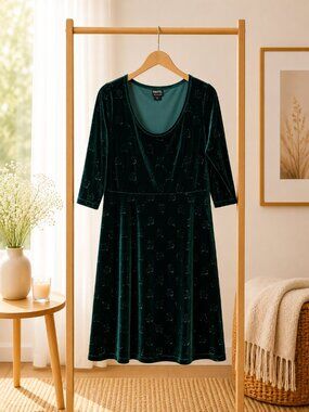 Marvel Loki Velvet Embossed Dress.